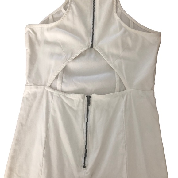 Lulu’s Bodycon Cream Mini Dress with cut out back SZ S - Picture 12 of 13